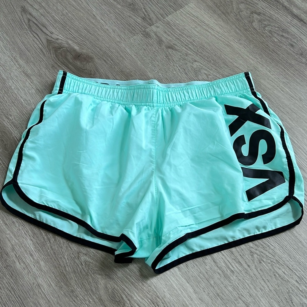 PINK running shorts with built in liner
